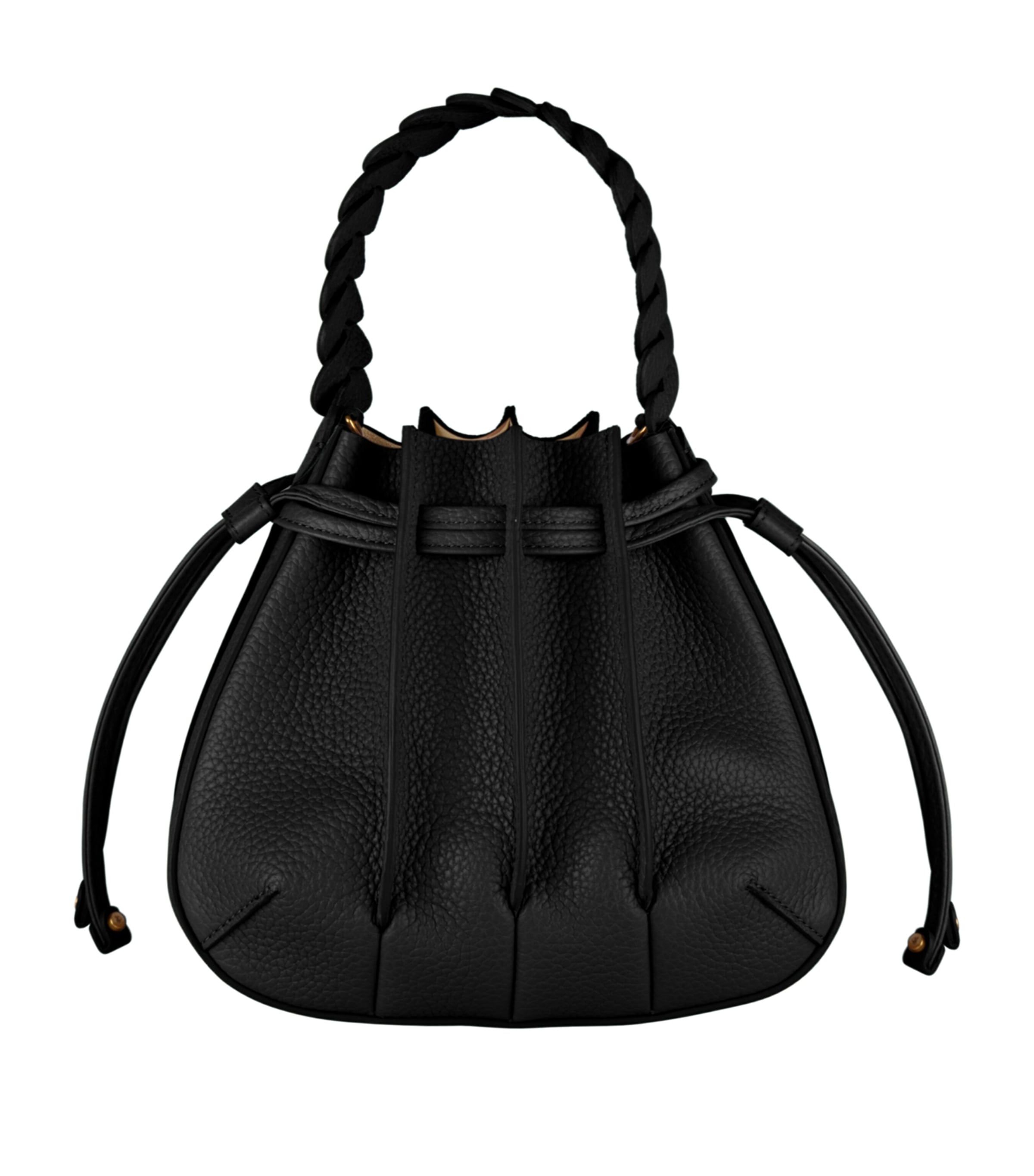 Mini Leather Gem Bucket Bag