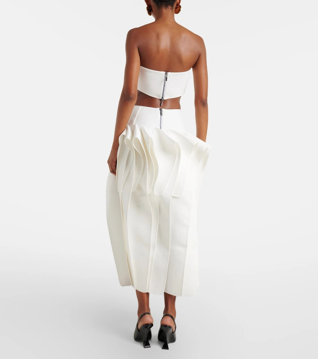 Maticevski - Streaming draped midi skirt