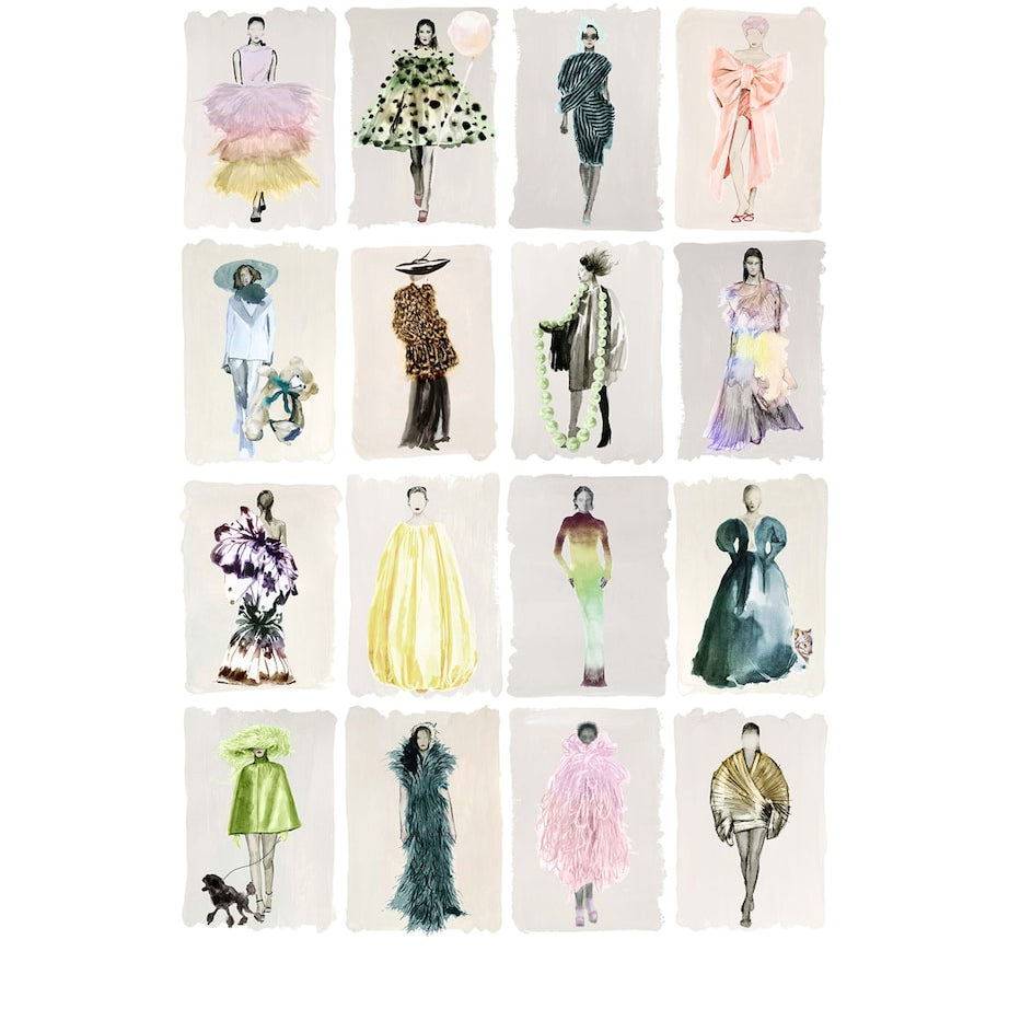 Cole & Son x Harrods Interior Design 175 Anniversary Edition Couture Carousel Wallpaper - Pastel