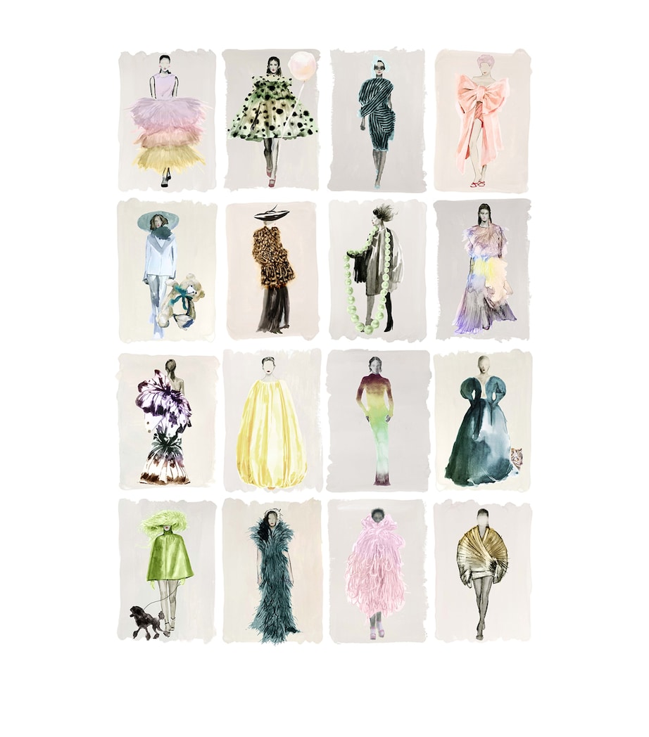 Cole & Son x Harrods Interior Design 175 Anniversary Edition Couture Carousel Wallpaper - Pastel