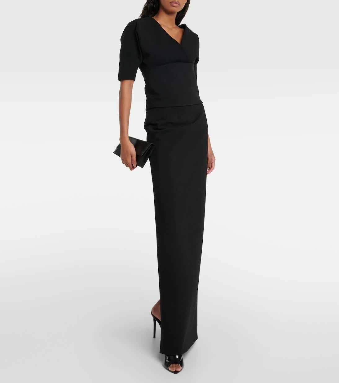 Ferragamo - Wool-blend gabardine top