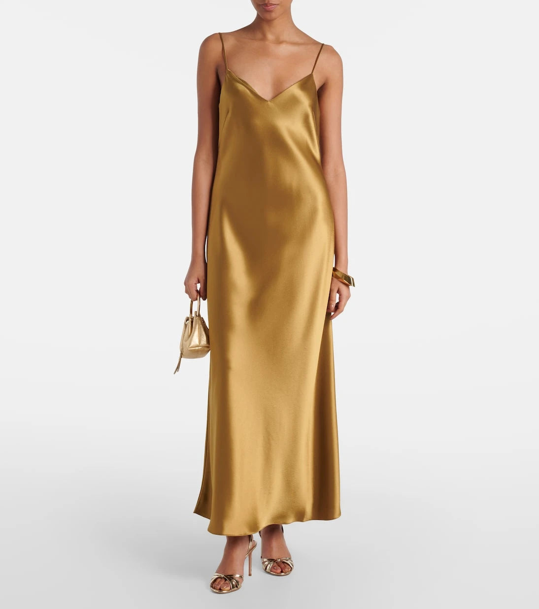 Galvan - Provence satin slip dress