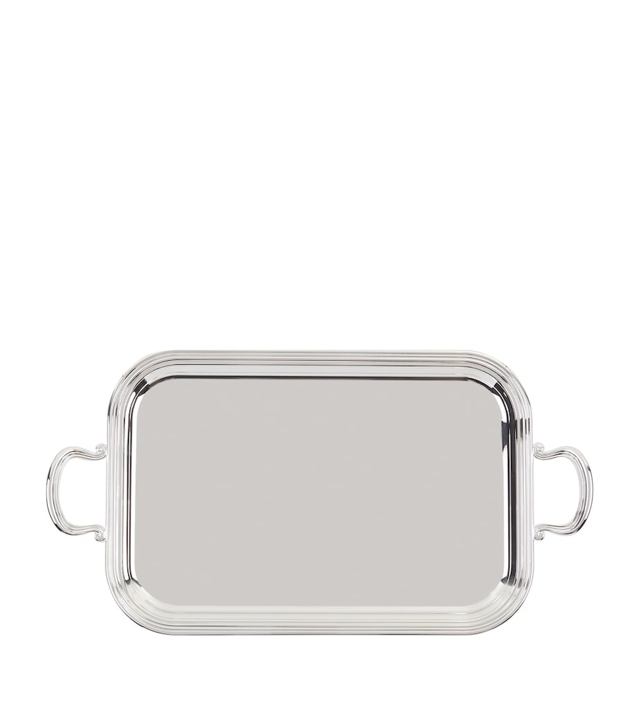 Greggio Silver Plated English Tray With Handles (39cm X 26cm)