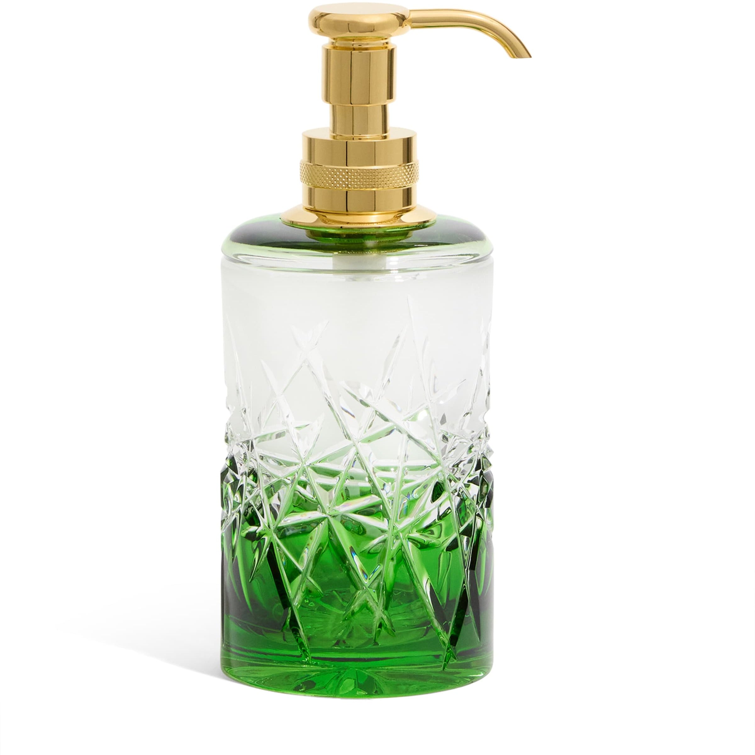 Crystal Ivy Green Soap Dispenser