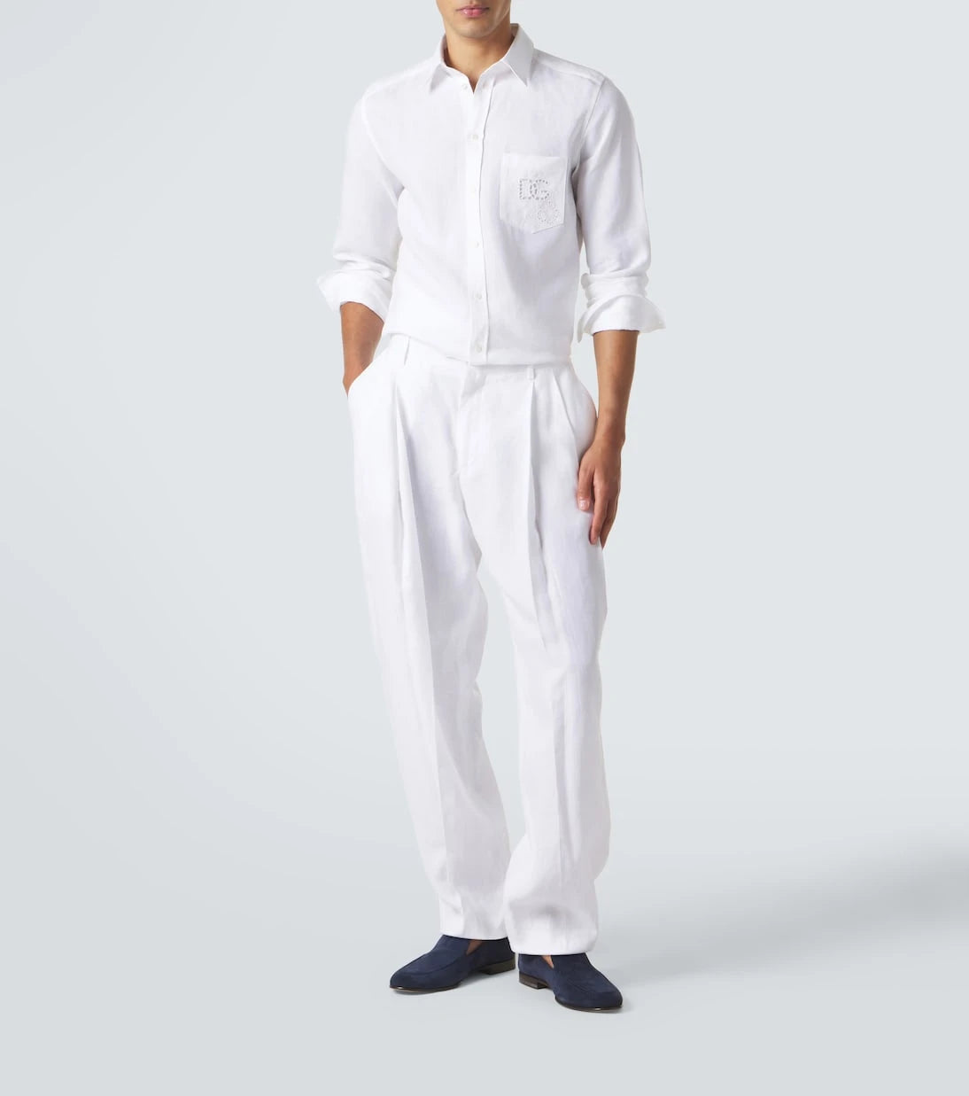 Dolce&Gabbana - Linen tapered pants
