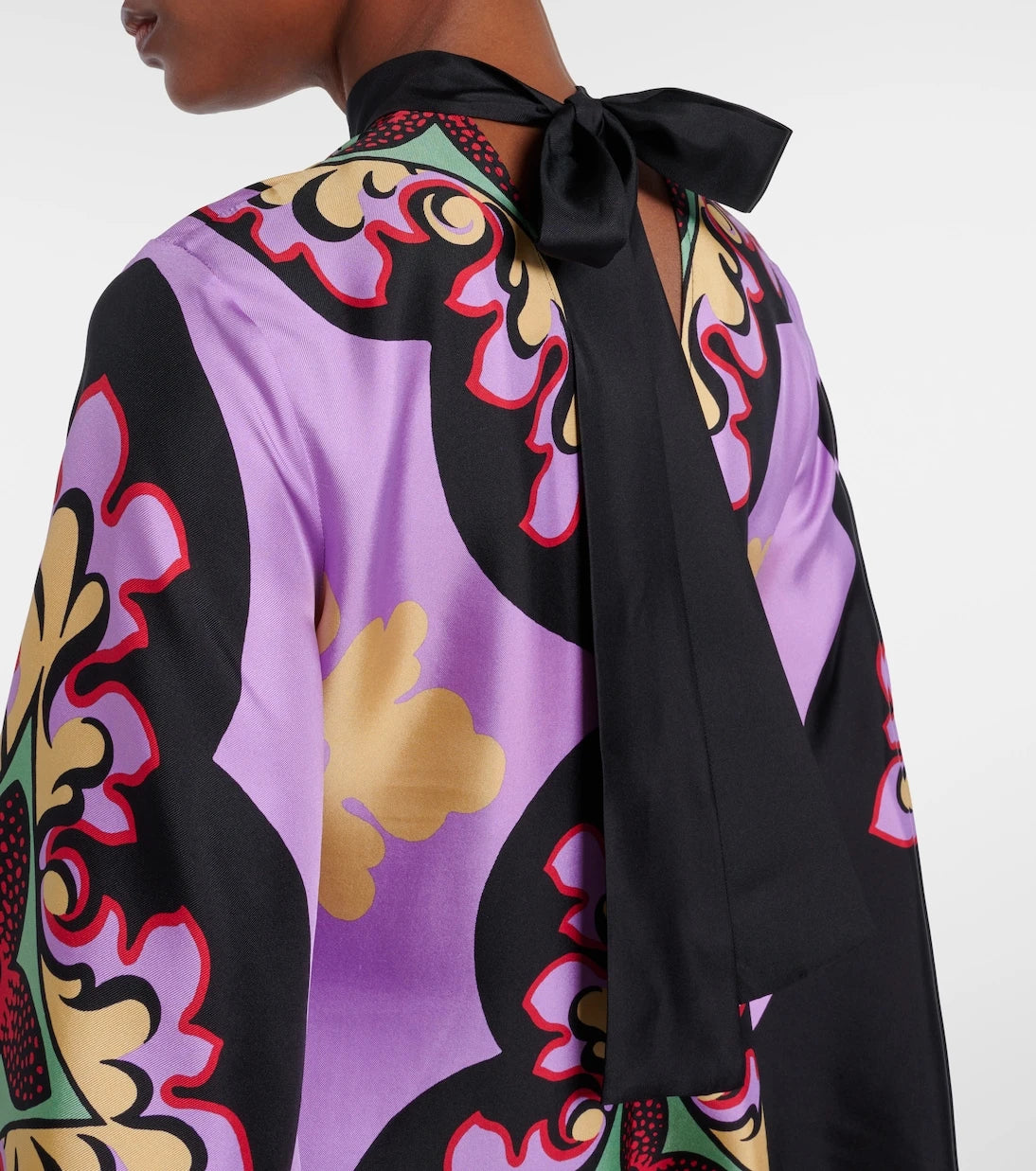 La DoubleJ - Palazzo Placée silk twill maxi dress