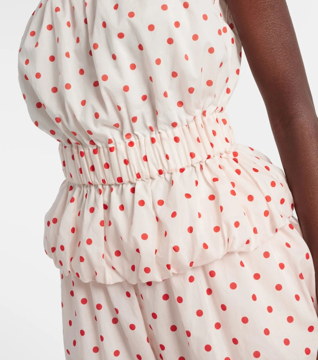 Posse - Aurelia polka-dot linen top