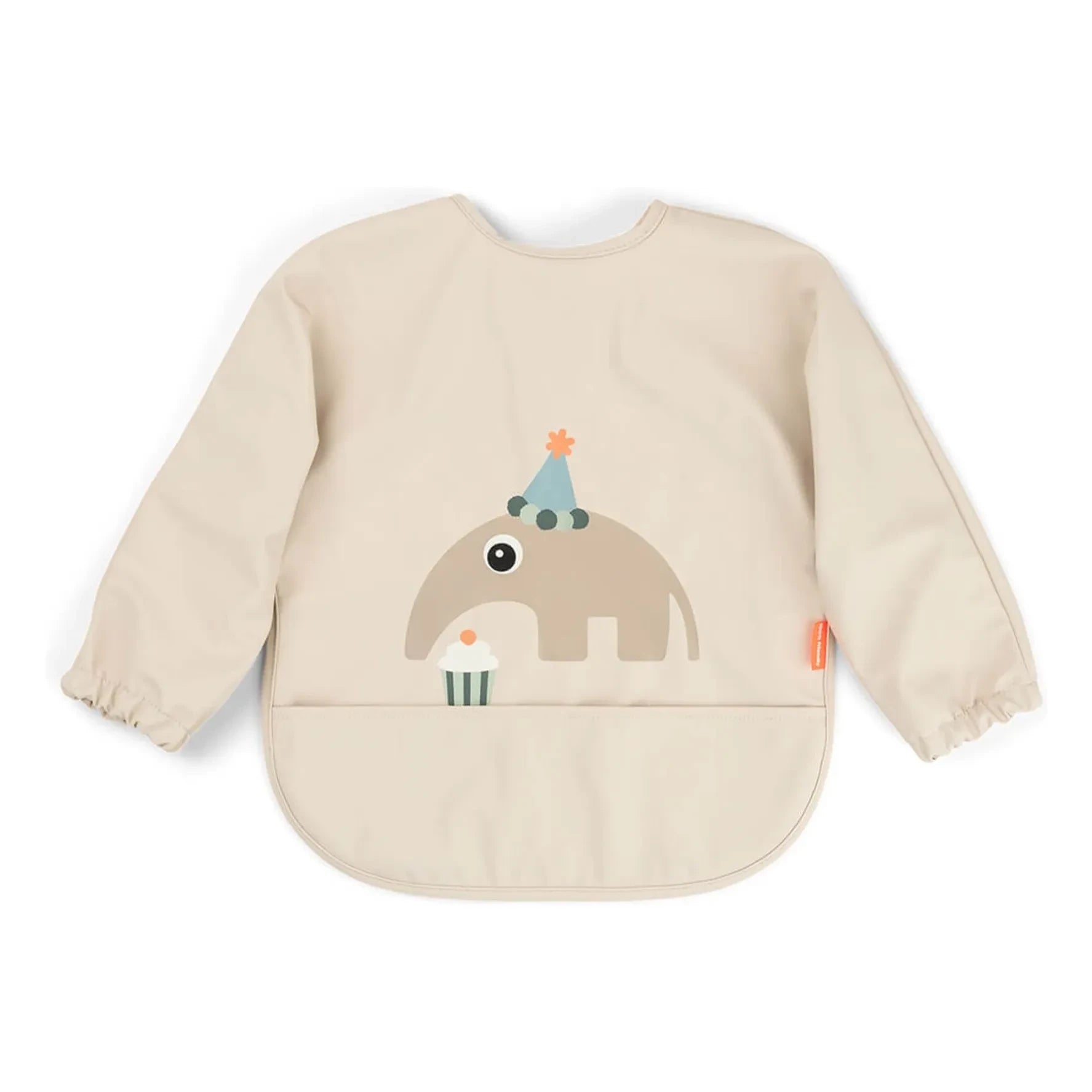 Done by deer - Celebration bib with sleeves | Sand