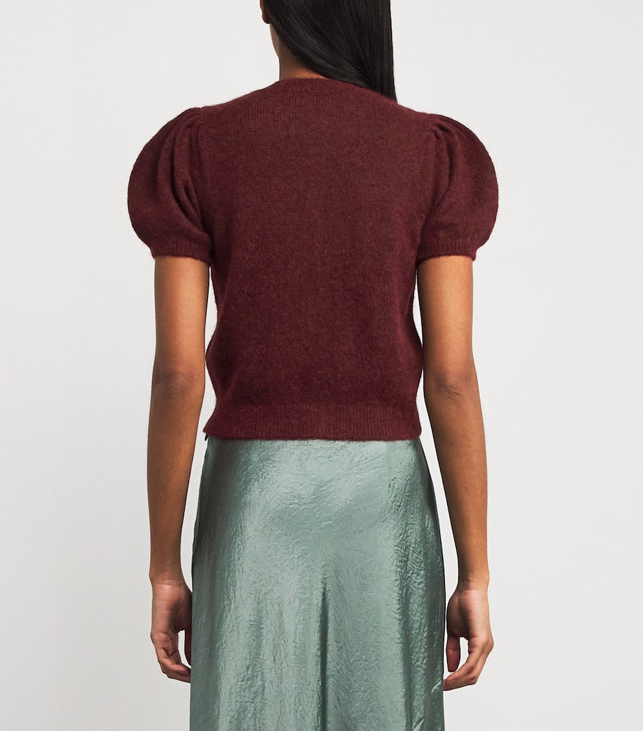 Dôen Burgundy Anisa Cardigan