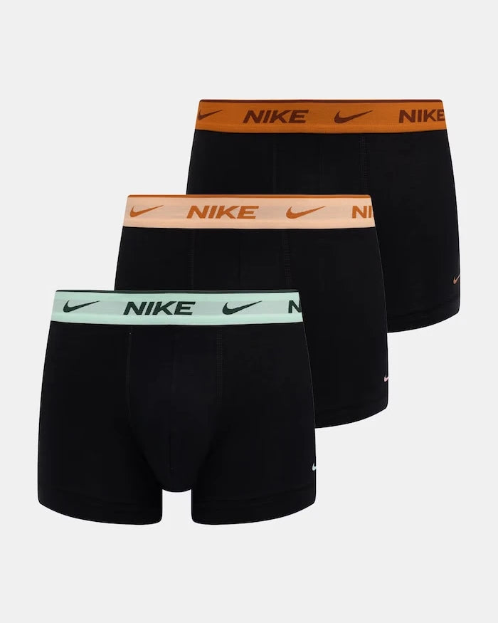 Nike pamuk ve elastanlı erkek dar boxer 3'lü paket