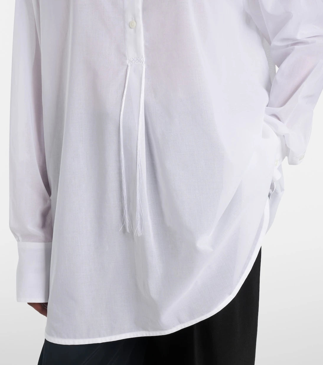 Toteme - Oversized cotton voile shirt