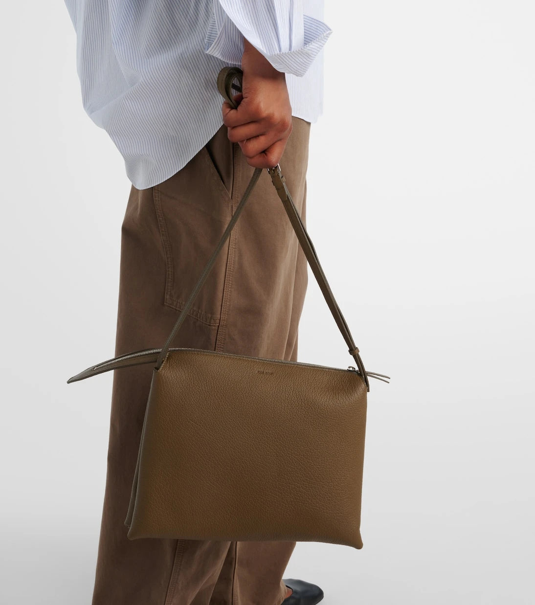 The Row - Nu Twin Small leather shoulder bag