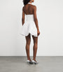 Self-Portrait White Crepe Halterneck Mini Dress