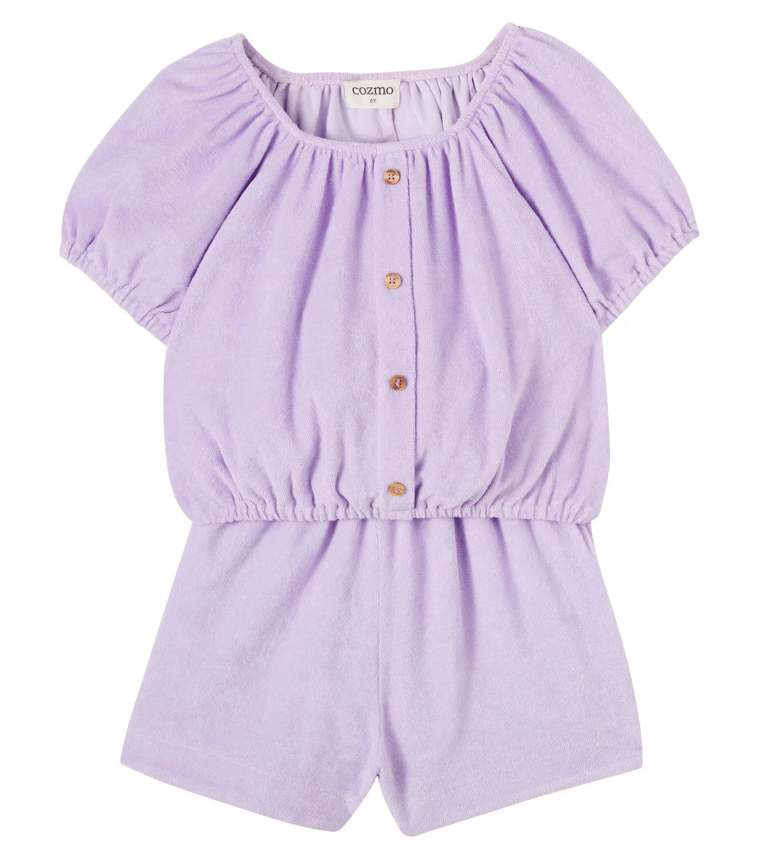 Cozmo - Judy cotton-blend terry top and shorts set