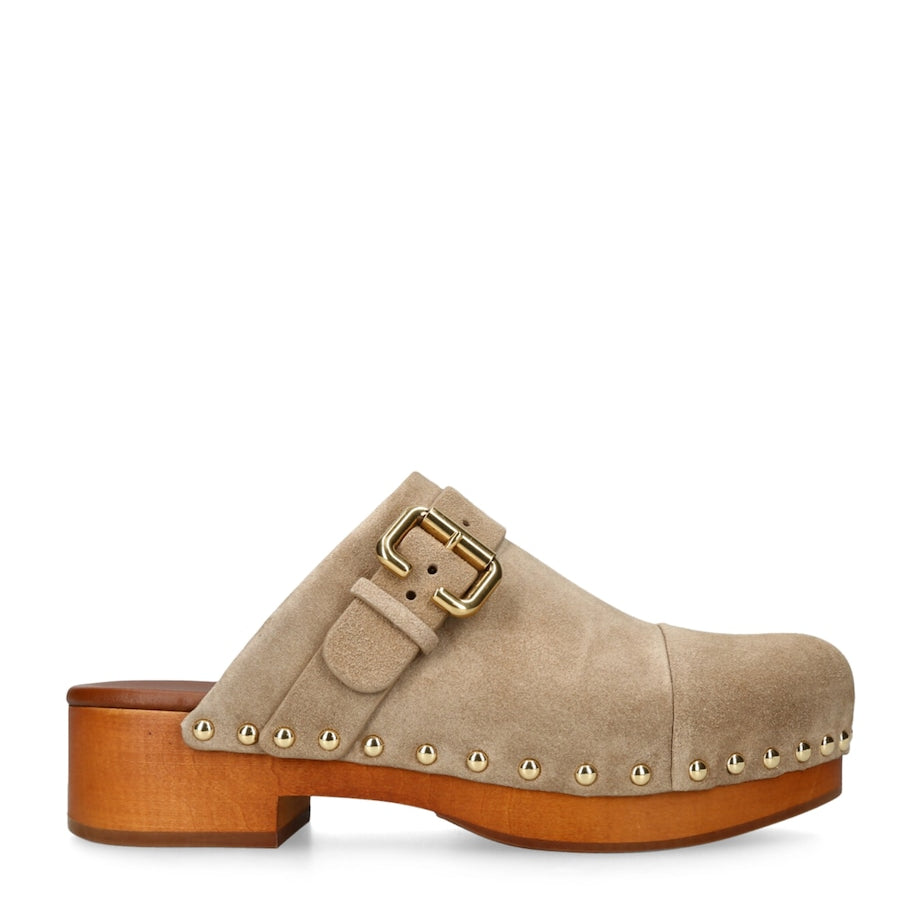 Leather Jeannette Clogs 50