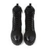 Black Leather and Re-Nylon Boots