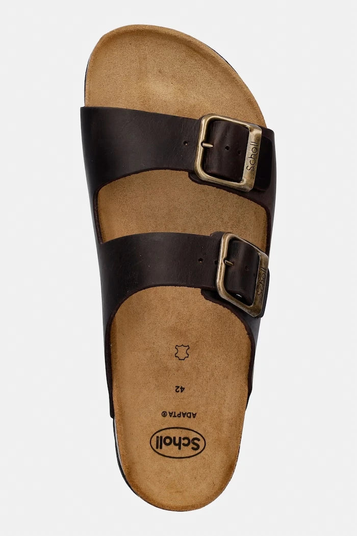 Scholl чехли мъжки от кожа JULIEN
