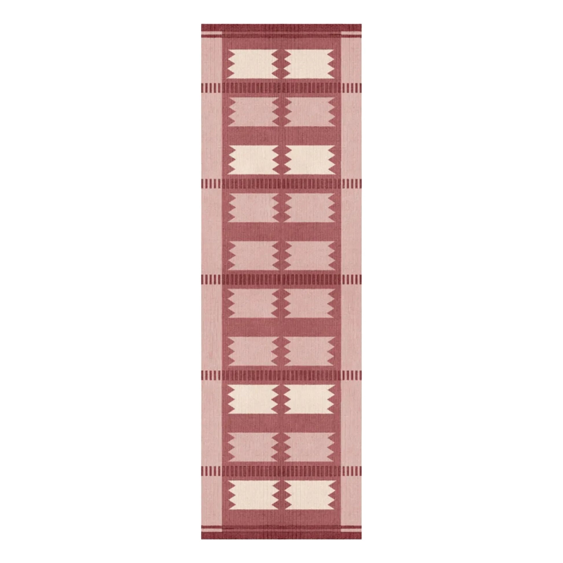 Layered - Wool runner Röllakan Iris | Red