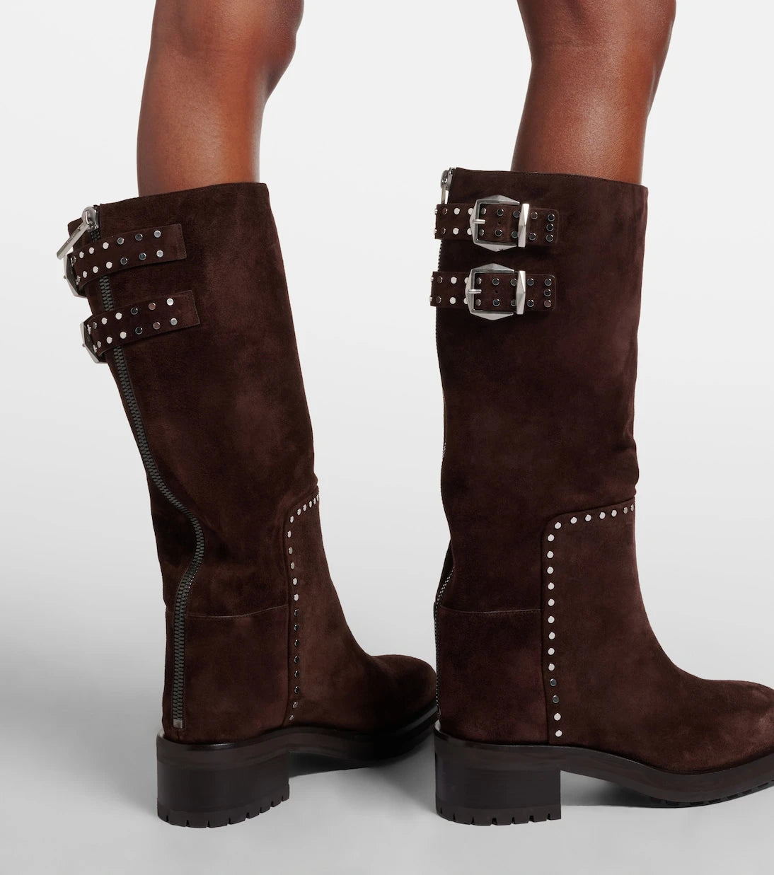 Jimmy Choo - Brooklyn 50 studded suede knee-high boots