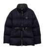 Blue Down Loden Puffer Jacket