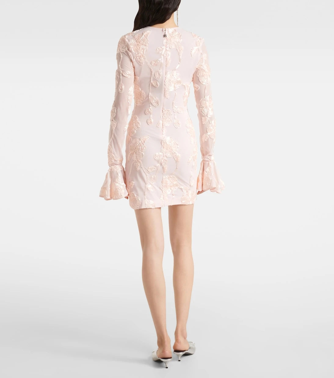 Rotate - Embroidered mesh minidress