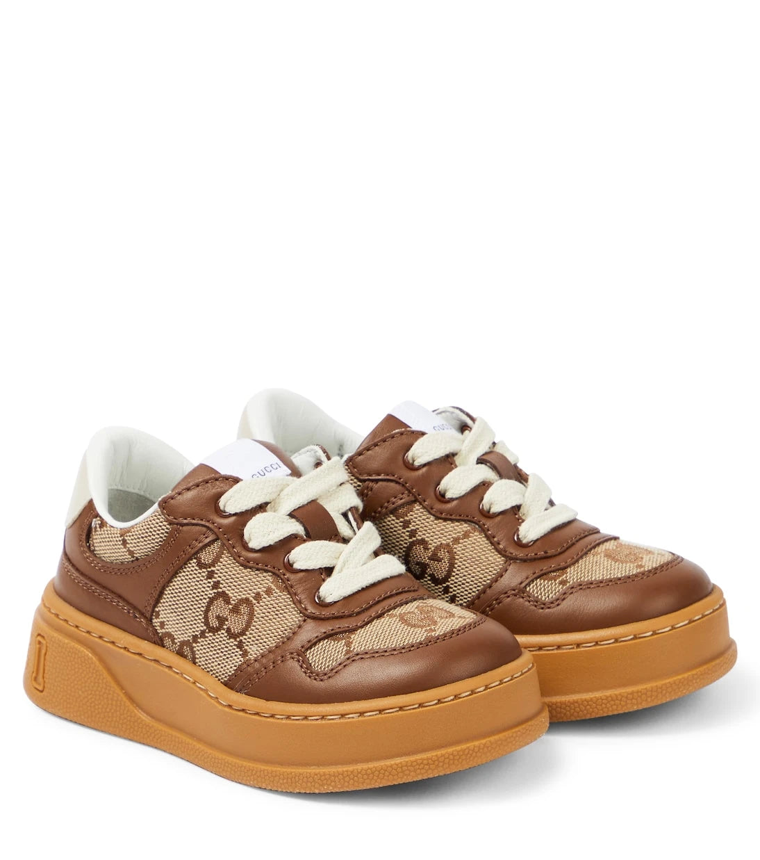 Gucci Kids - Chunky B leather sneakers