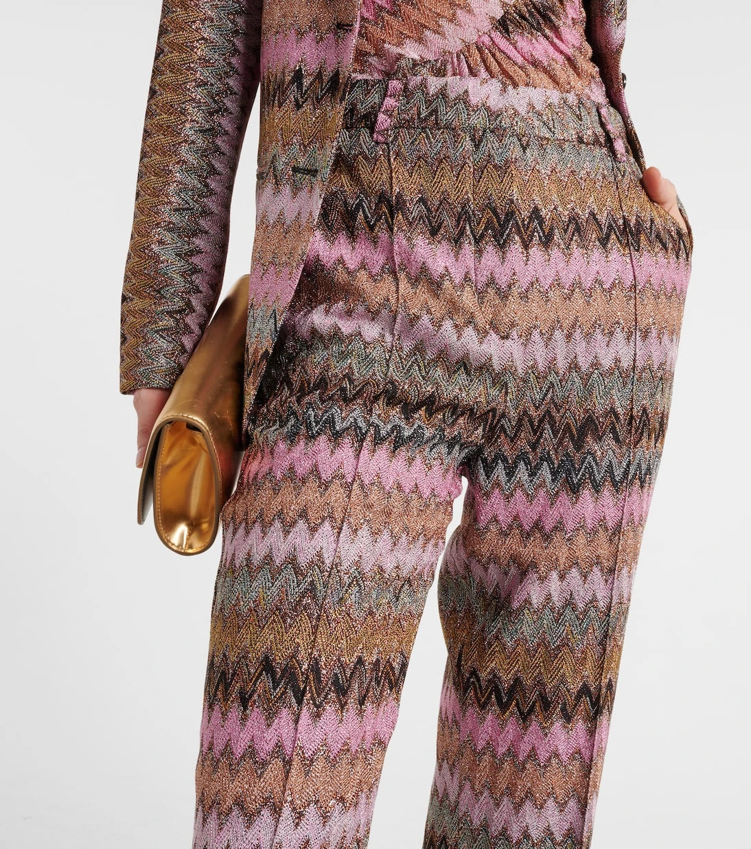 Missoni - Zig Zag metallic flared pants