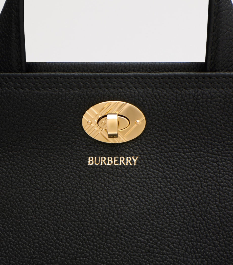 Burberry Black Mini Calfskin Cotswolds Tote Bag