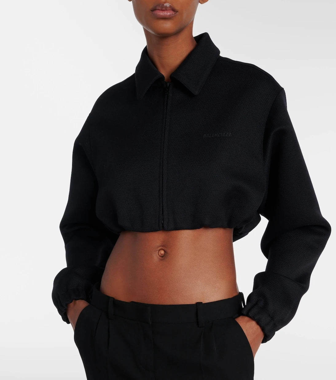 Balenciaga - Cropped blouson jacket