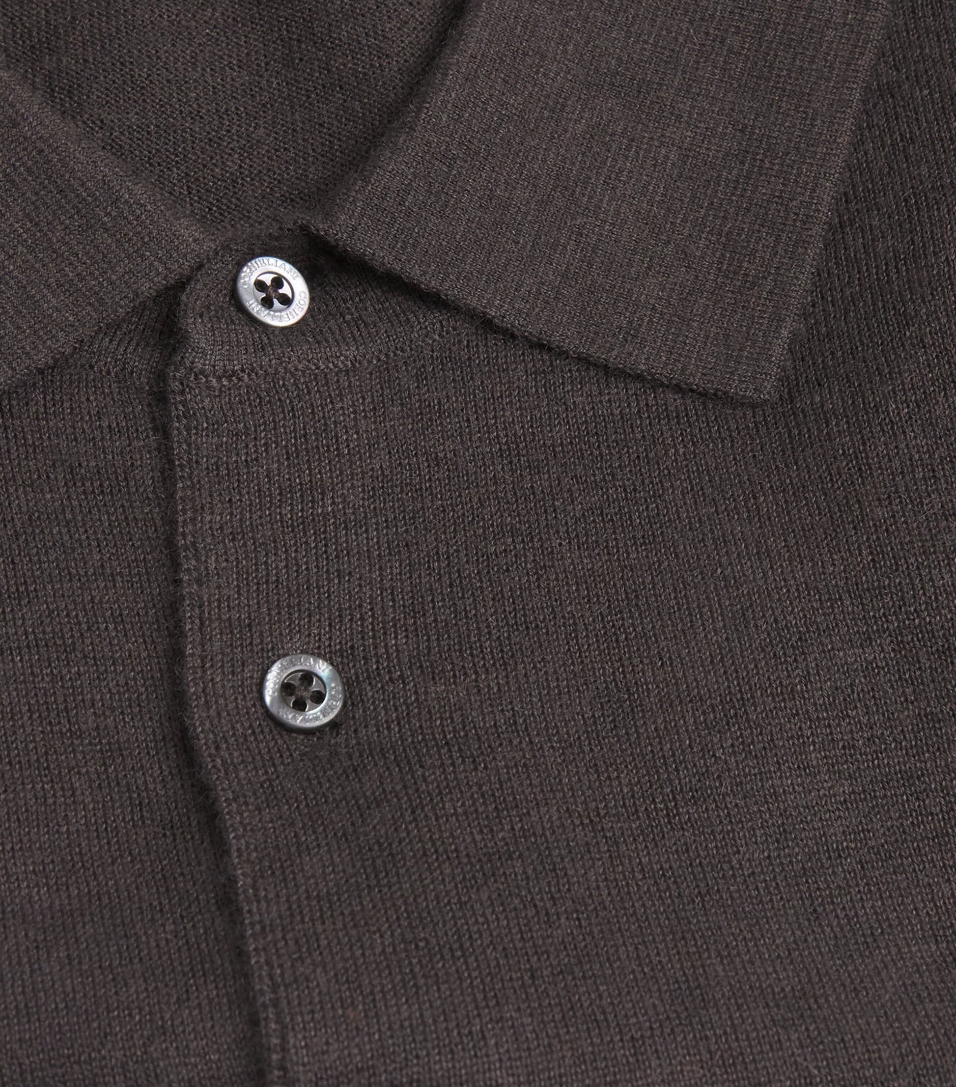 Cashmere-Silk Polo Sweater