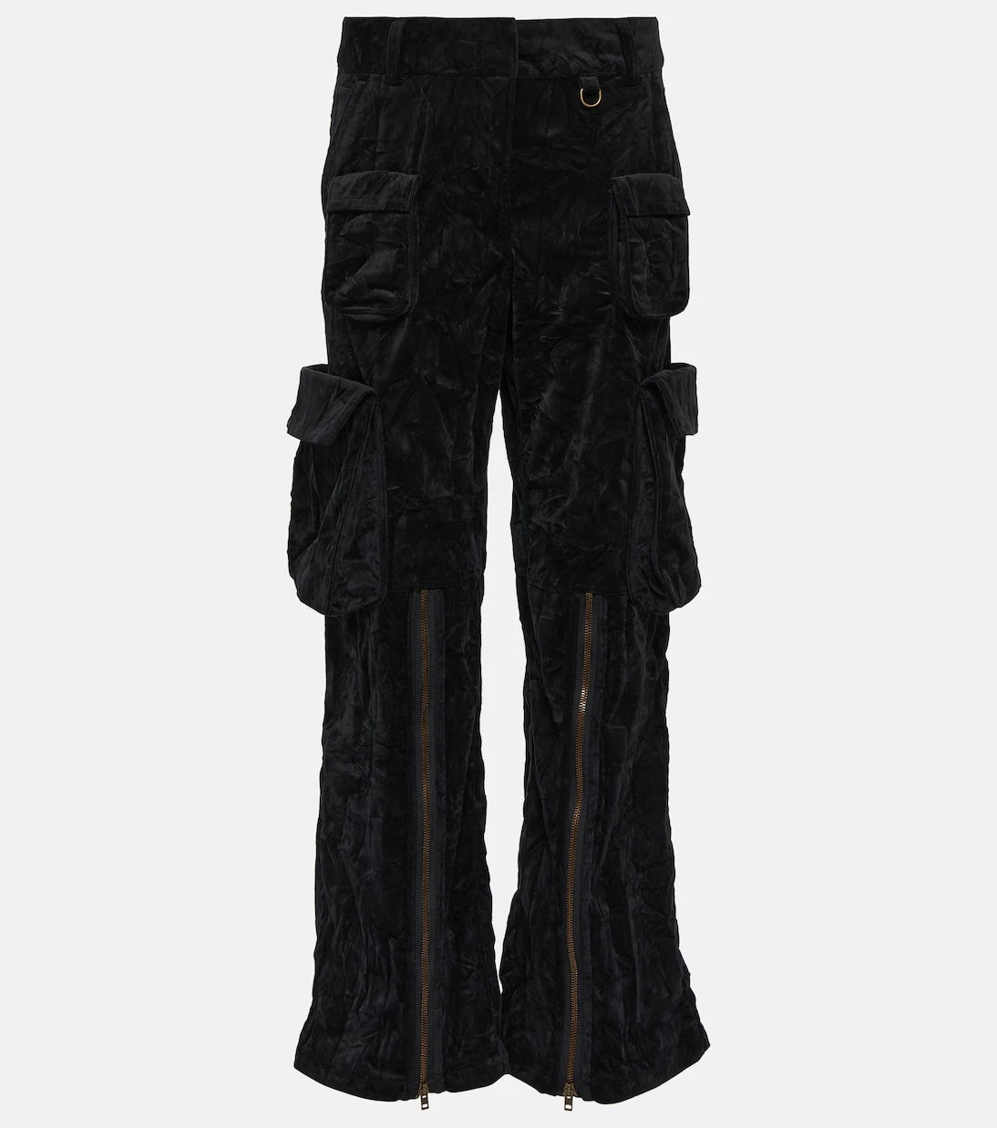 Acne Studios - Mid-rise velvet cargo pants