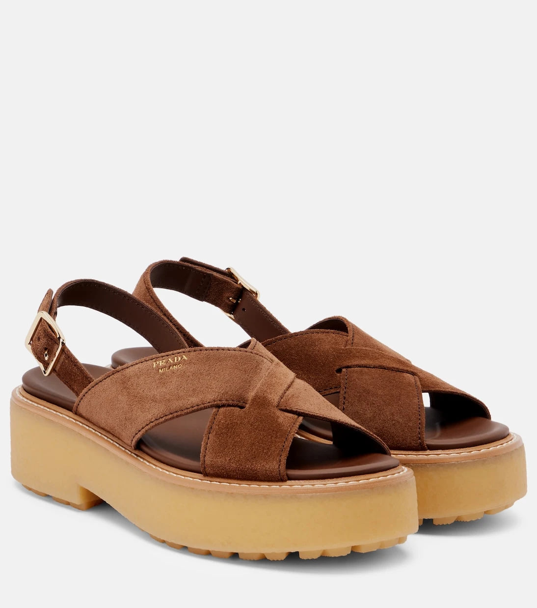 Prada - Suede platform sandals
