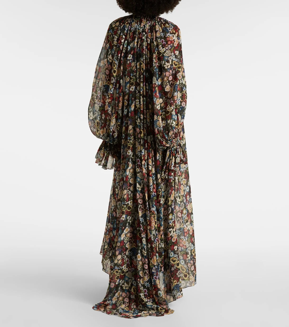 Khaite - Edgar floral silk tulle maxi dress