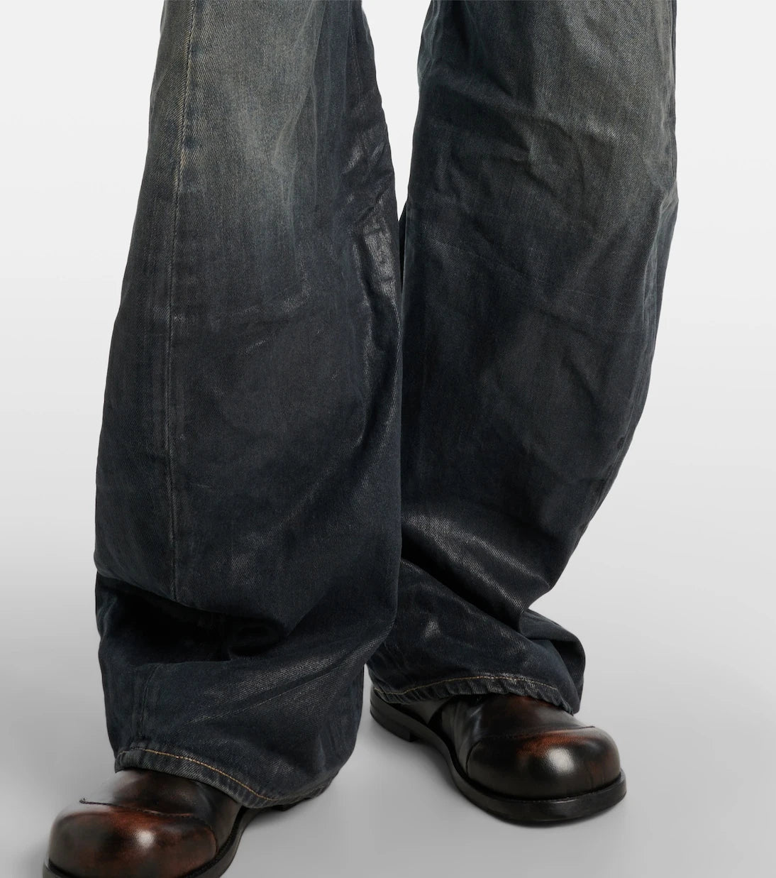 Acne Studios - 2006F distressed wide-leg jeans