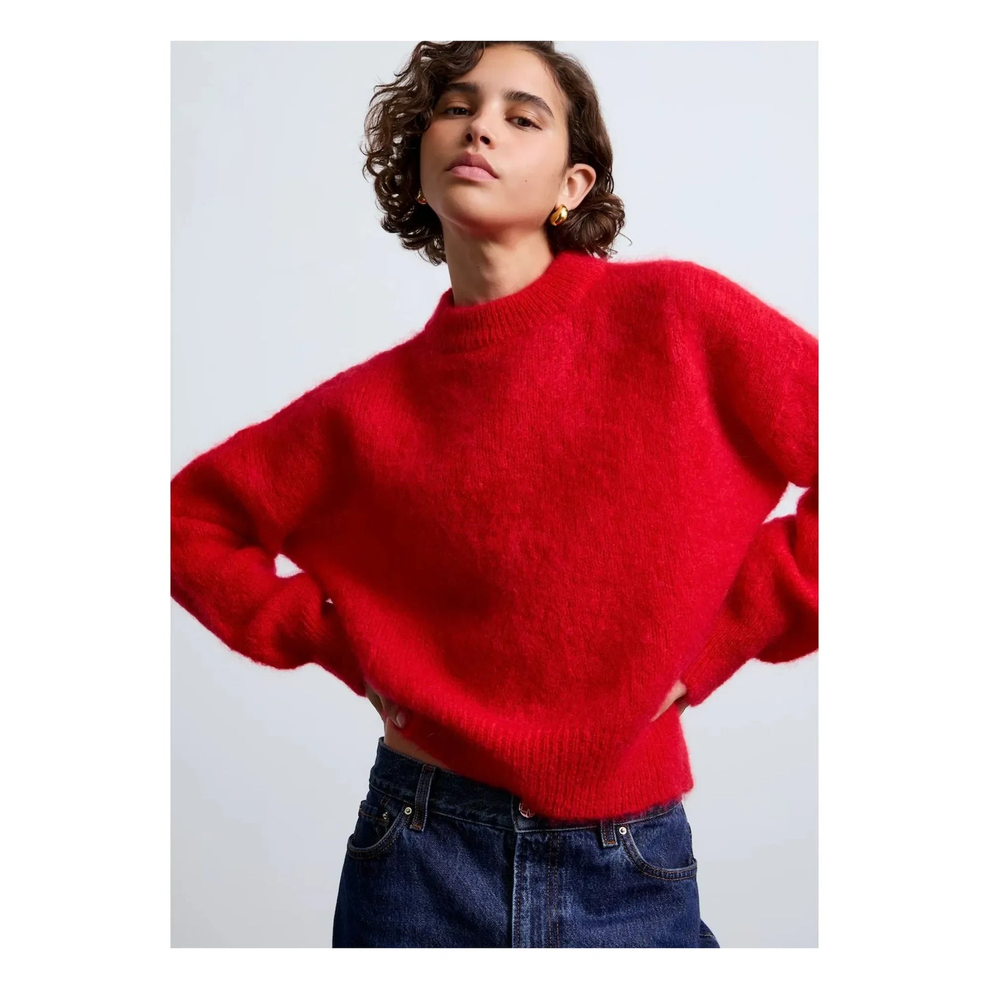 Surprise Paris - Jane Super Kid Mohair sweater | Red
