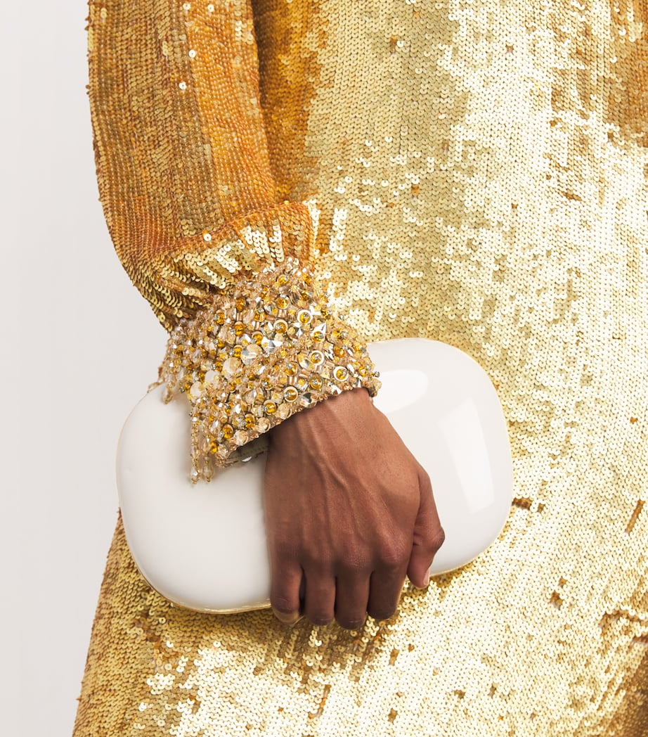 Gold Sequin Embellished Opium Gown