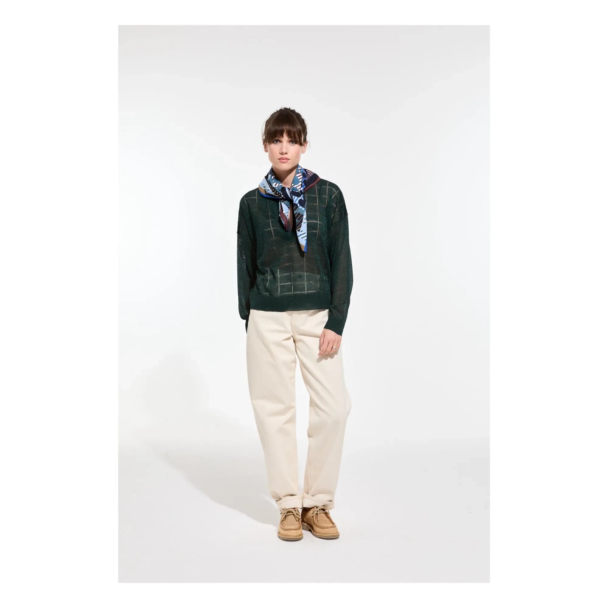 Mapoésie - Pollen Cotton Scarf | Blue