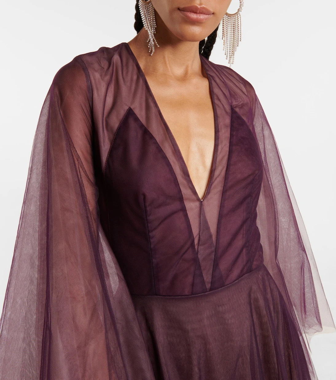 Costarellos - Jolie layered tulle gown