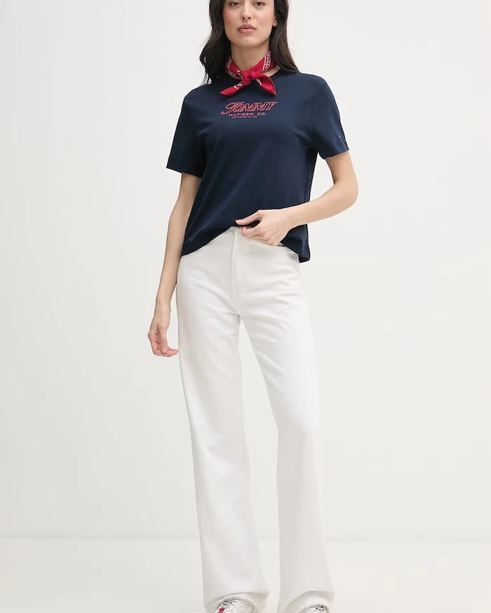 Tommy Hilfiger kadın pamuklu tişört SUMMER