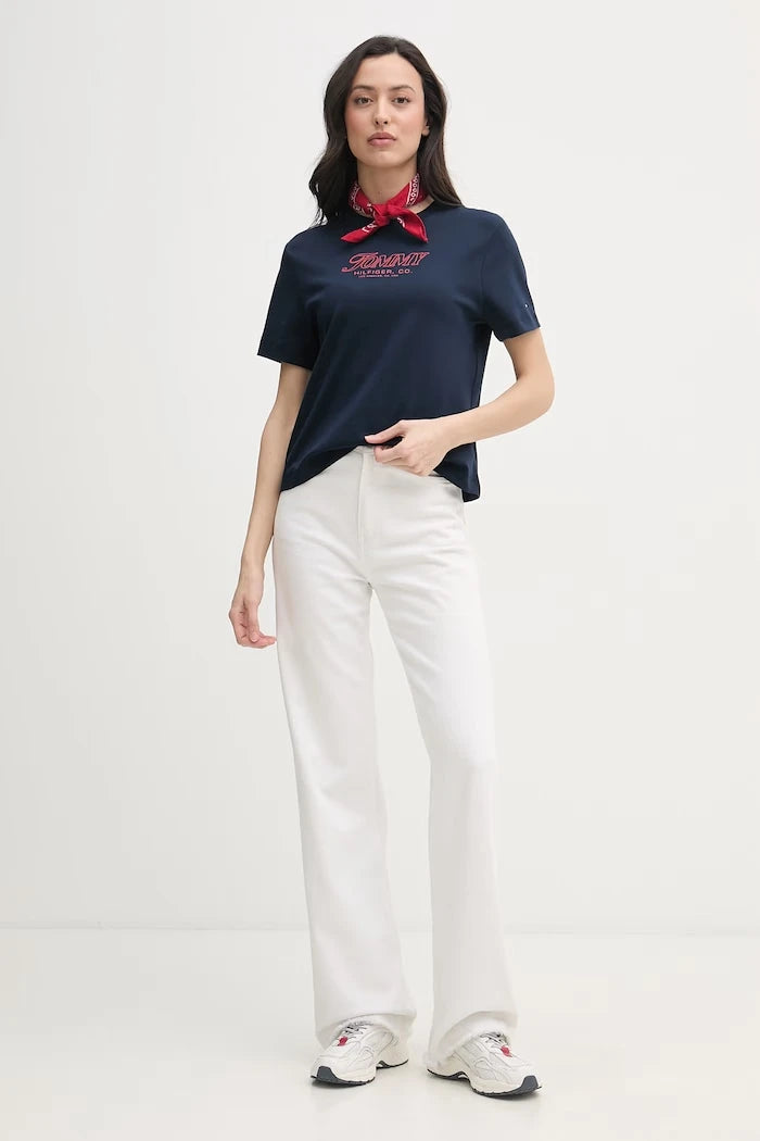 Tommy Hilfiger kadın pamuklu tişört SUMMER