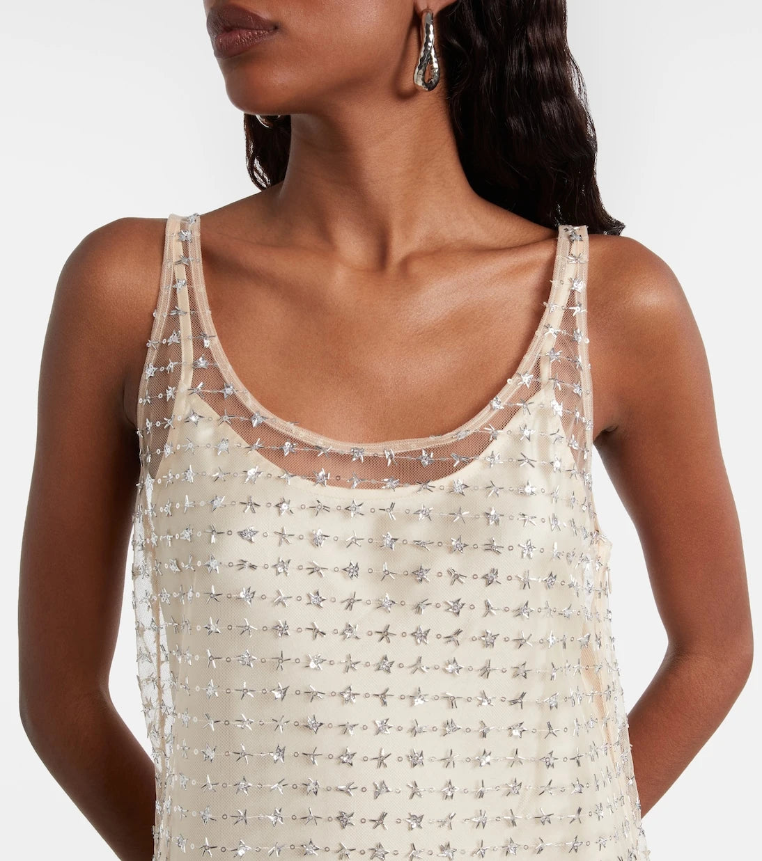 Staud - Aurielle sequined tulle minidress