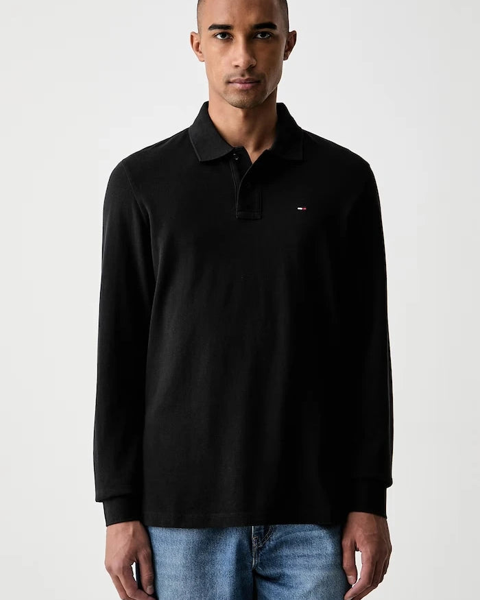 Tommy Jeans erkek pamuklu uzun kollu bluz