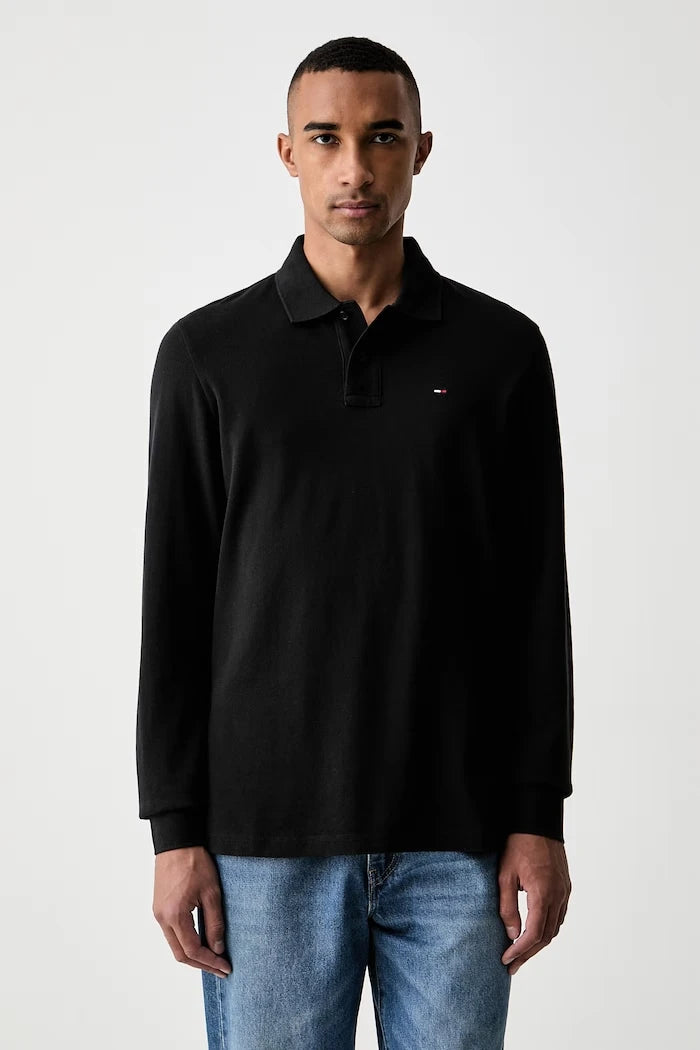 Tommy Jeans erkek pamuklu uzun kollu bluz