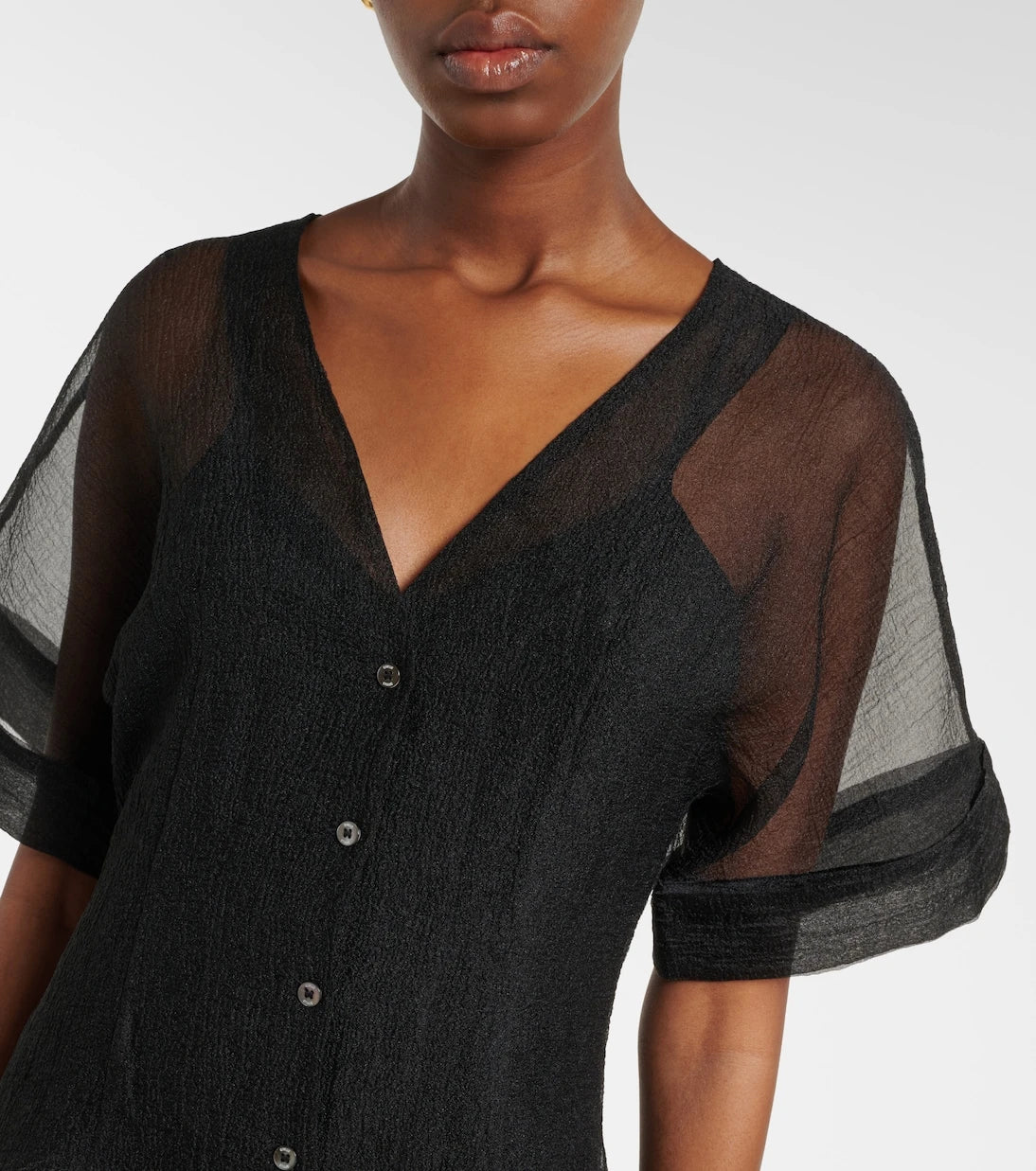 Staud - Elle organza midi dress