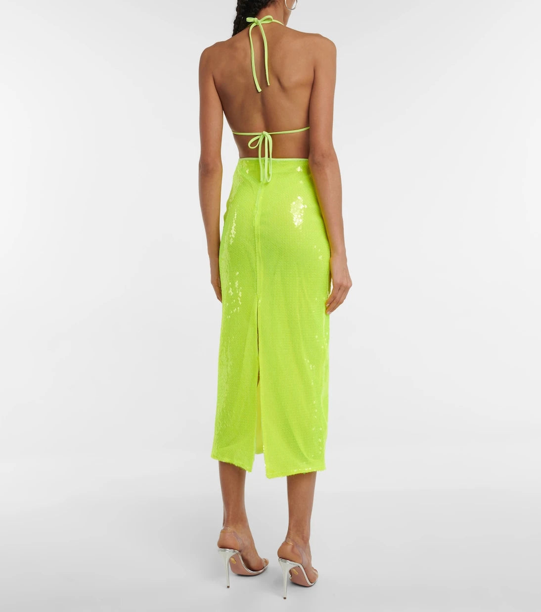 David Koma - Sequined triangle bikini top