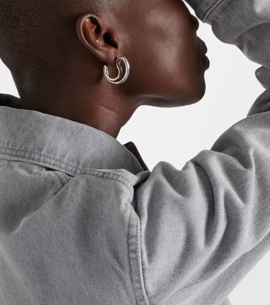 Bottega Veneta - Drop Large sterling silver earrings