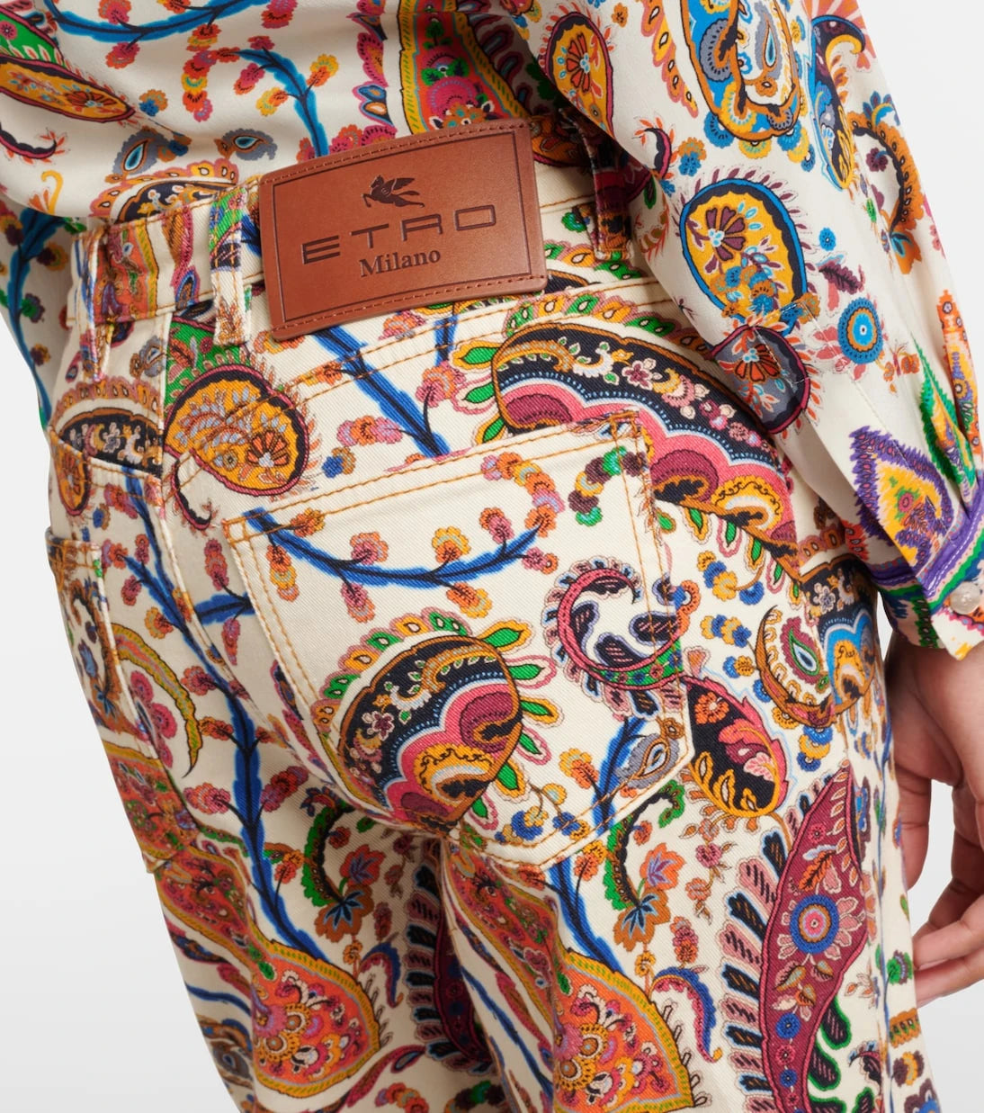 Etro - High-rise bootcut jeans