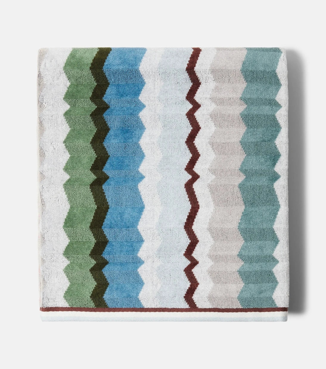 Missoni - منشفة إيفا زيغزاغ من القطن المخملي
