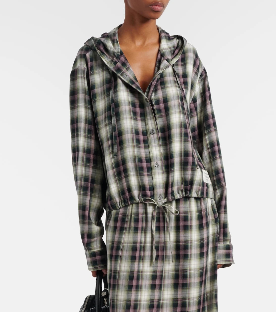 Acne Studios - Sip checked cropped overshirt