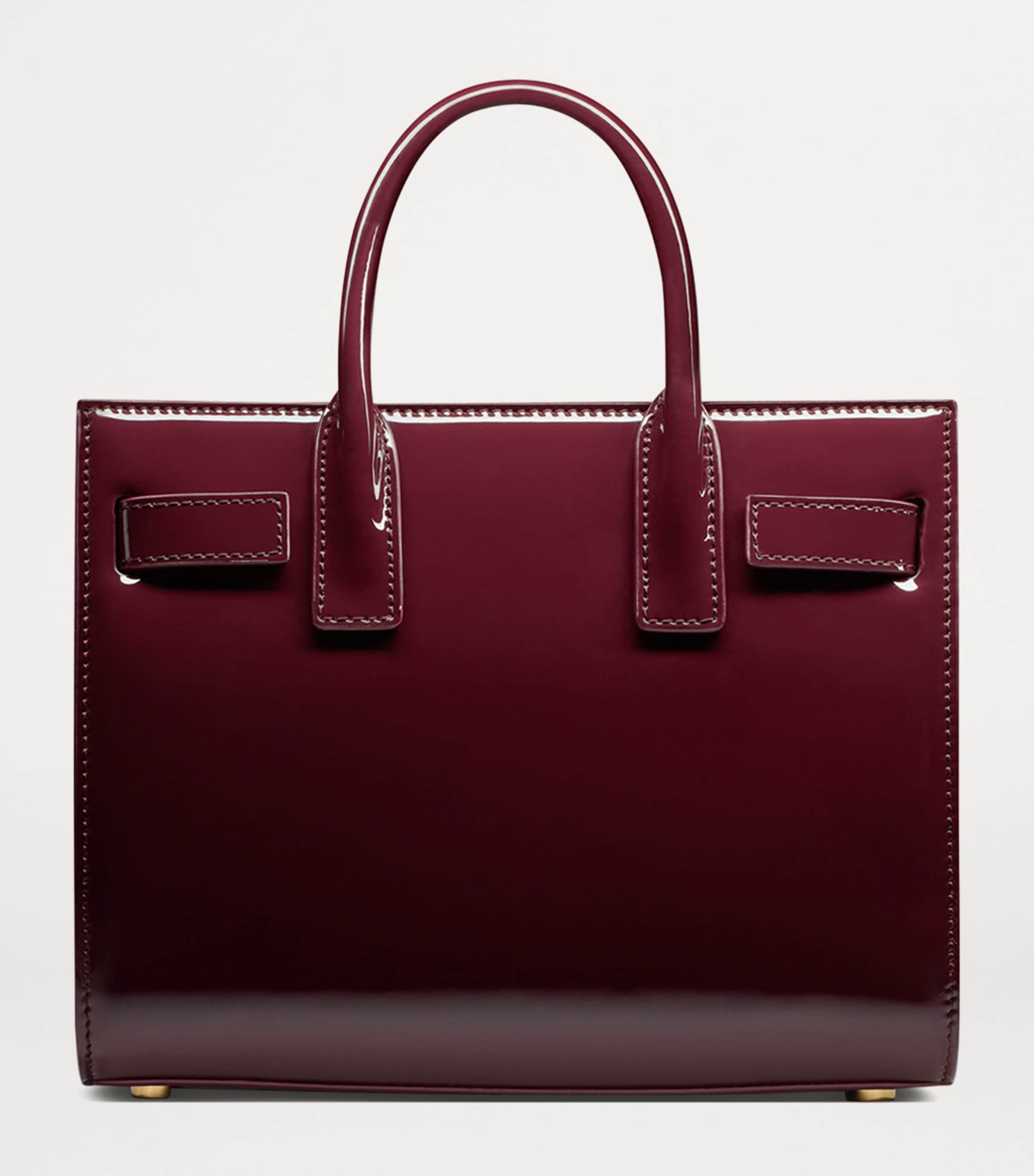 Saint Laurent Red Nano Sac de Jour Tote Bag